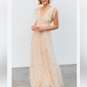 Shimmer Sparkle Stars Maxi Dress